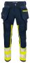 6540 WAISTPANT EN ISO 20471 CLASS 1 Yellow/Navy