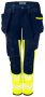 6543 WAISTPANTS WOMEN´S EN ISO 20471 CLASS 1 Yellow/Navy