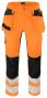 6570 WAISTPANT STRETCH EN ISO 20471 CLASS 2 Orange/Black