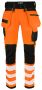 6573 WAISTPANT STRETCH EN ISO 20471 CLASS 2 Orange/Black