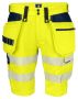6575 SHORTS STRETCH EN ISO 20471 CLASS 2/1 Yellow/Navy
