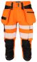 6577 PIRATE PANTS EN ISO 20471 CLASS 2/1 Orange/Black
