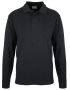 ORGANIC L/S POLO GOTS (U) Black