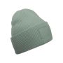 Deep Cuffed Tonal Patch Beanie Dusty Green