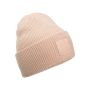 Deep Cuffed Tonal Patch Beanie