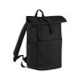 Premium Recycled Roll Top Backpack Black