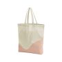 Organic Cotton Wave Print Maxi Tote Natural/Peach