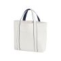 Courtside Medium Tote Soft White/French Navy