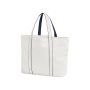 Courtside Large Tote soft white-french navy