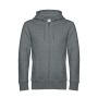 KING Zipped Hood Heather Mid Grey