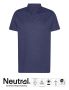 Neutral Recycled Cotton Polo Navy Melange