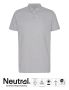 Neutral Recycled Cotton Polo Grey Melange