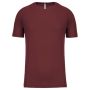 Men's Short Sleeve Sports T-shirt Dark red