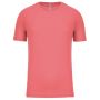 Men's Short Sleeve Sports T-shirt Coral