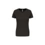 Ladies Short Sleeve Sports T-shirt Dark Grey