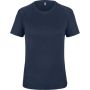 Ladies Short Sleeve Sports T-shirt Navy Blue