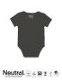 Neutral Babies Short Sleeve Bodystocking Charcoal