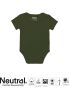 Neutral Babies Short Sleeve Bodystocking Military