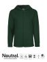 Neutral Kids Hoodie w. Zip Green