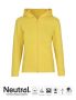 Neutral Kids Hoodie w. Zip Yellow