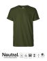 Neutral Mens Roll Up Sleeve T-shirt Dark green