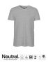 Neutral Mens V-neck T-shirt Grey