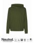 Neutral Unisex Jersey Hoodie Dark green