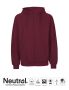Neutral Mens Hoodie w. Zip Bordeaux