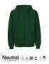 Neutral Mens Hoodie w. Zip Bottle Green