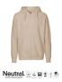 Neutral Mens Hoodie w. Zip Beige
