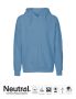 Neutral Mens Hoodie w. Zip Dusty Indigo