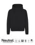 Neutral Unisex Hoodie w. Hidden Zip Black