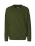 Neutral Unisex Jacket w. Zip Dark green