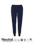 Neutral Unisex Sweatpants w. Cuff and Zip Navy