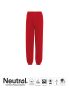 Neutral Unisex Sweatpants w. Elastic Cuff Red