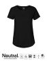 Neutral Ladies Roll Up Sleeve T-shirt Black