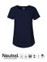 Neutral Ladies Roll Up Sleeve T-shirt Navy