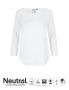 Neutral Ladies Three Quarter Sleeve T-shirt White