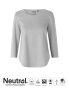 Neutral Ladies Three Quarter Sleeve T-shirt Grey