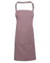 Bib Apron with Pocket Rose