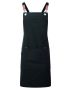 Cross-Back Clip Bib Apron Black
