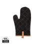 Deluxe canvas oven mitt Black