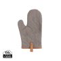 Deluxe canvas oven mitt Grey