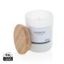 Ukiyo deluxe scented candle with bamboo lid White