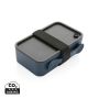 GRS recycled PP lunch box with spork Navy Blue