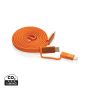 Arc RCS recycled Ultra-thin 60W 2 in 1 magnetic cable Orange