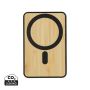 Zen RCS rplastic 5000 mah 5W magnetic bamboo powerbank Black
