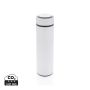Vacuum stainless steel bottle white, white
