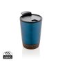 RCS Recycled stainless steel cork coffee tumbler Blue