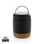 Savory RCS certified recycled stainless steel foodflask Black